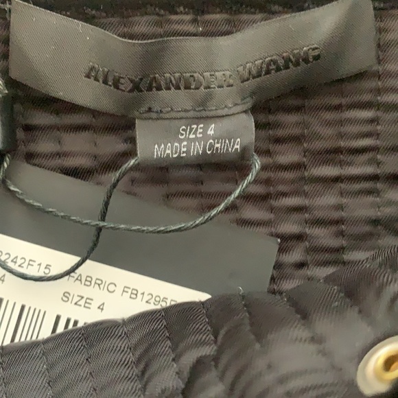 NWT Alexander Wang studded accents mini skirt sz 4 - Picture 4 of 7
